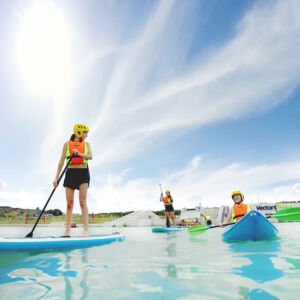 Vector Wero Children Kayaking And Paddleboarding Thumb